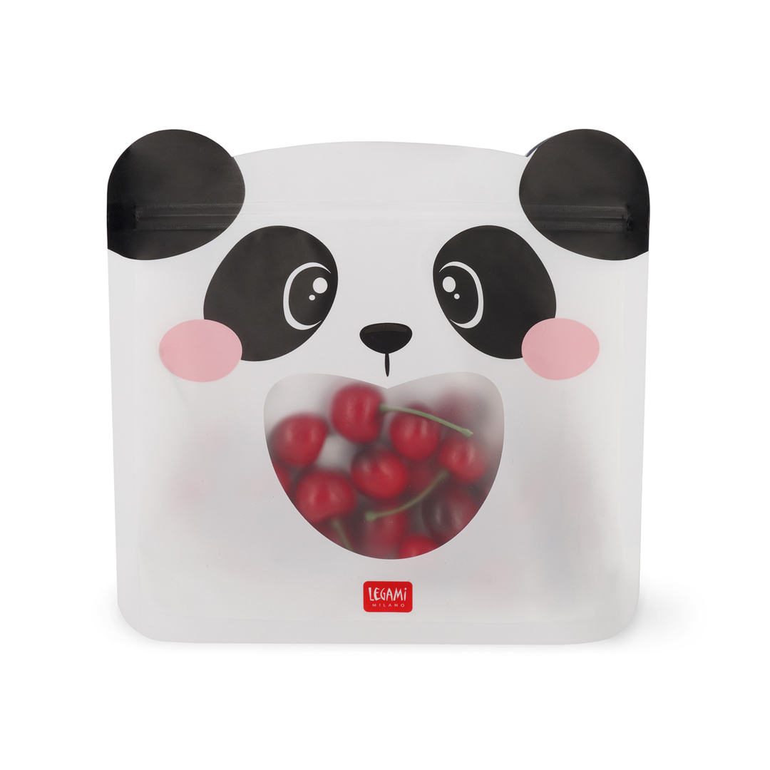 Set 3 Buste Riutilizz. Snack - Snack Bags Panda