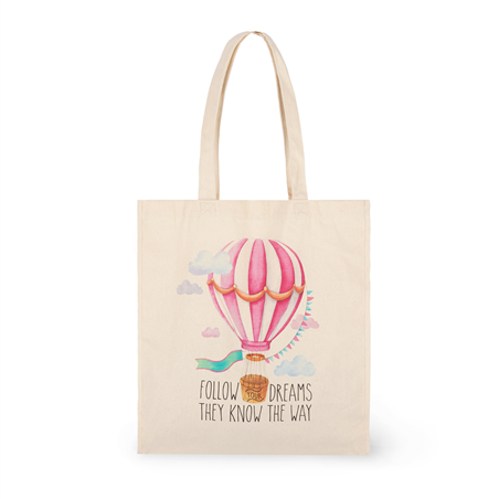 Borsa Di Cotone - Tote Bag 38,5x42 Cm Air Balloon