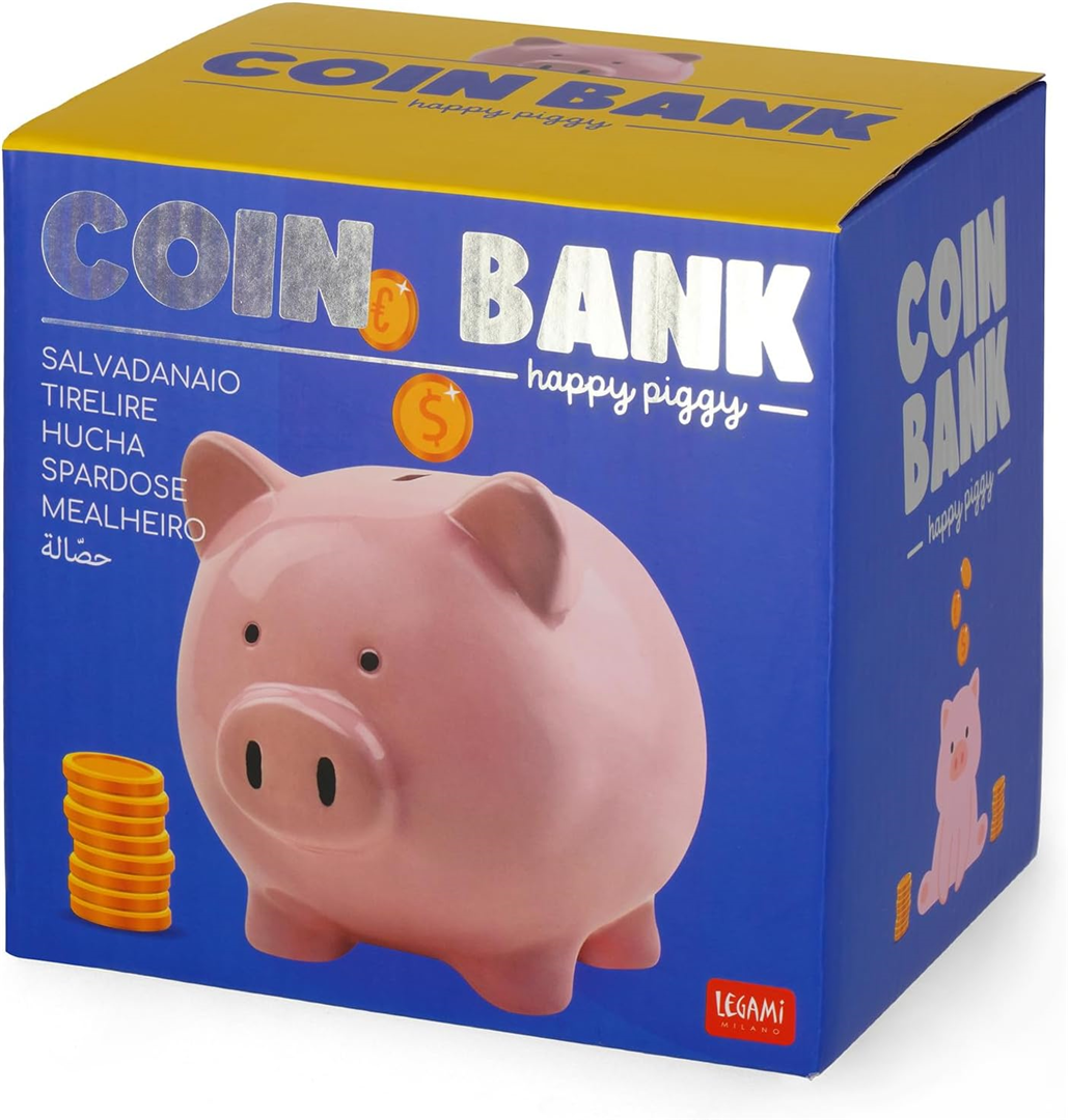 Salvadanaio Maiale Coin Bank Happy Piggy — immagine 2