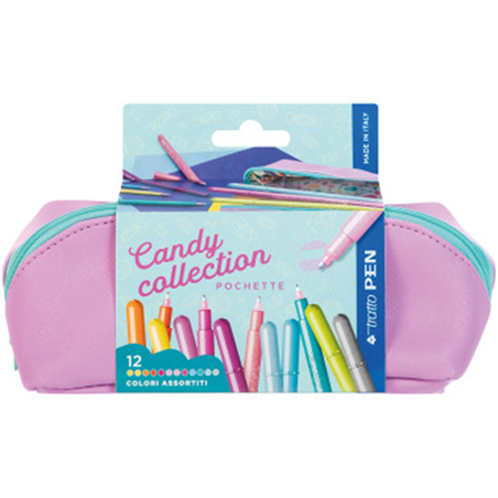 Pochette  Pen 12 Pezzi Candy Collection Grandezza Media