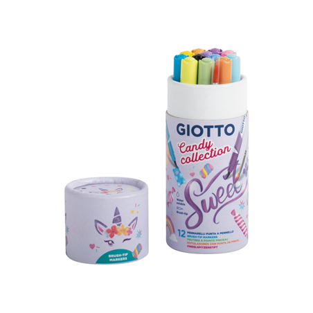 Turbosoft Brush Pezzi 12 + Pennello Candy Collection