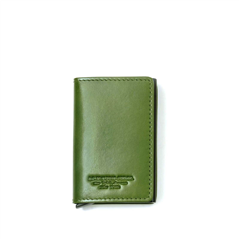 Slide Wallet Liscio Verde | A.g. Spalding & Bros.
