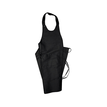 Grembiule In Policotone Con 2 Tasche Front Nero Cm. 94x94