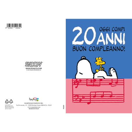 Biglietto Di Auguri Di Compleanno Con Cani E Fiori - Tracks Publishing - Formato Quadrato 159x159 Mm Con Busta E Finitura Glitterata