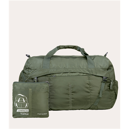 Borsa Palestra Compatto Eco Duffle Verde Militare
