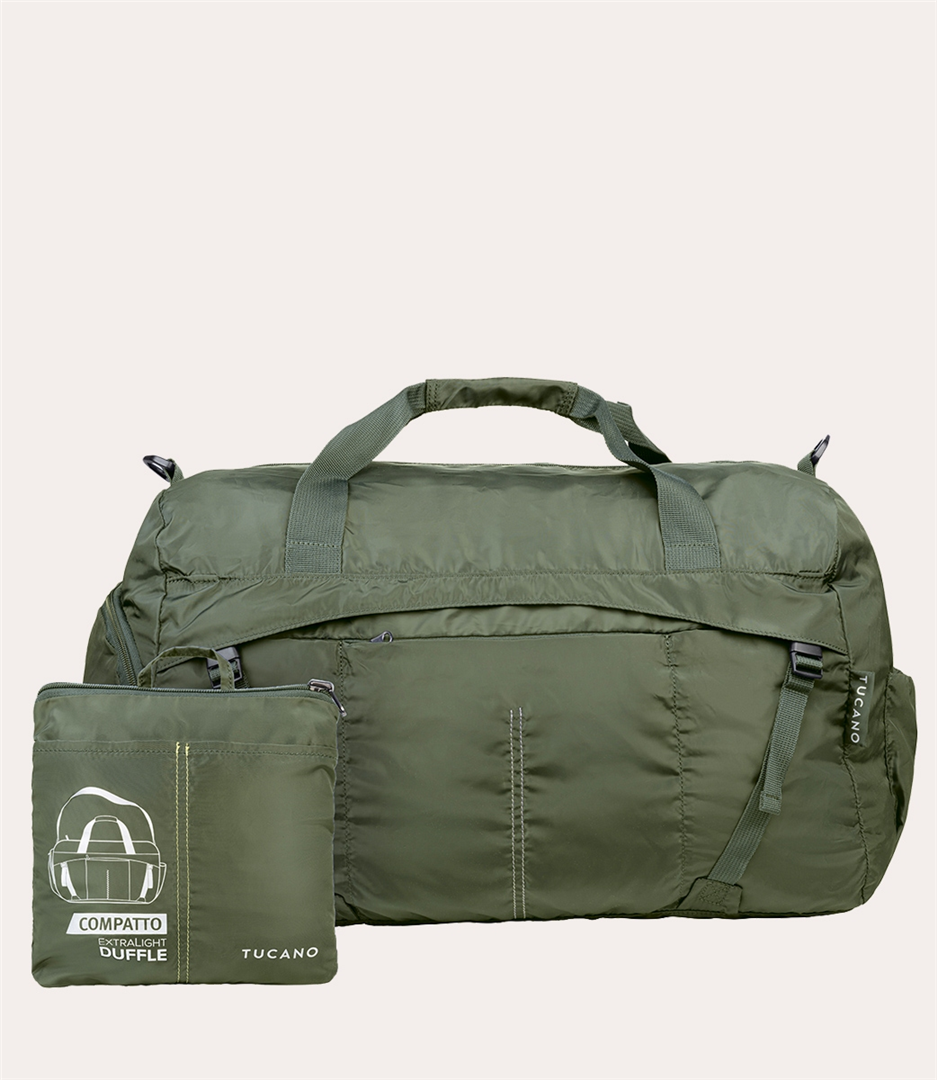 Borsa Palestra Compatto Eco Duffle Verde Militare
