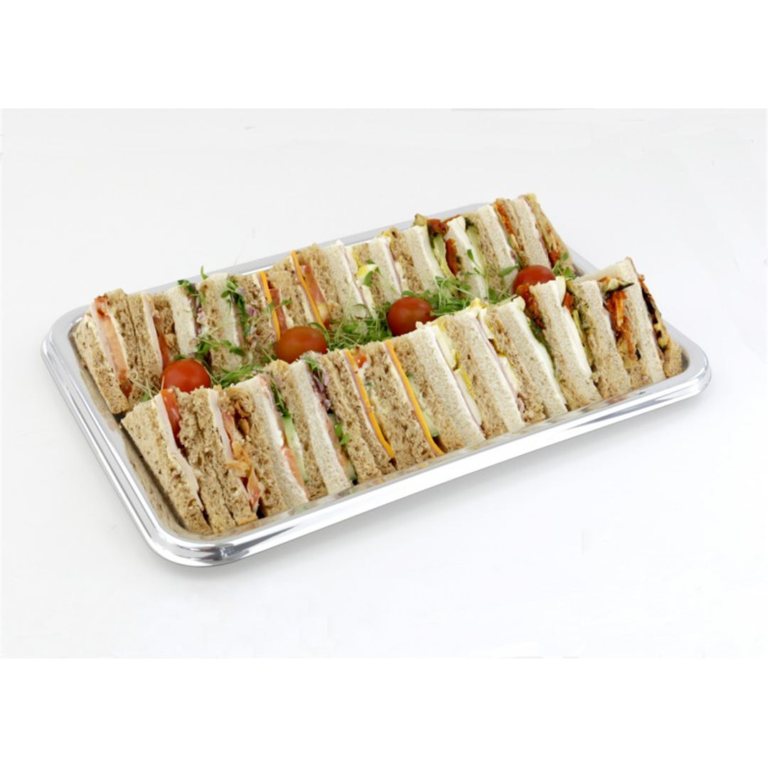 Vassoio Rettangolare Silver 35x24cm 5pz — immagine 2