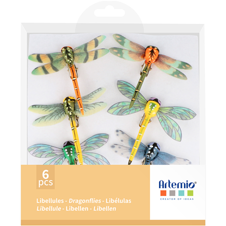 Set Libellule 6cm Pezzi 6 In Blister