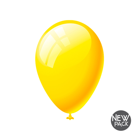Palloncino Tinta Unita 28cm 16pz Giallo