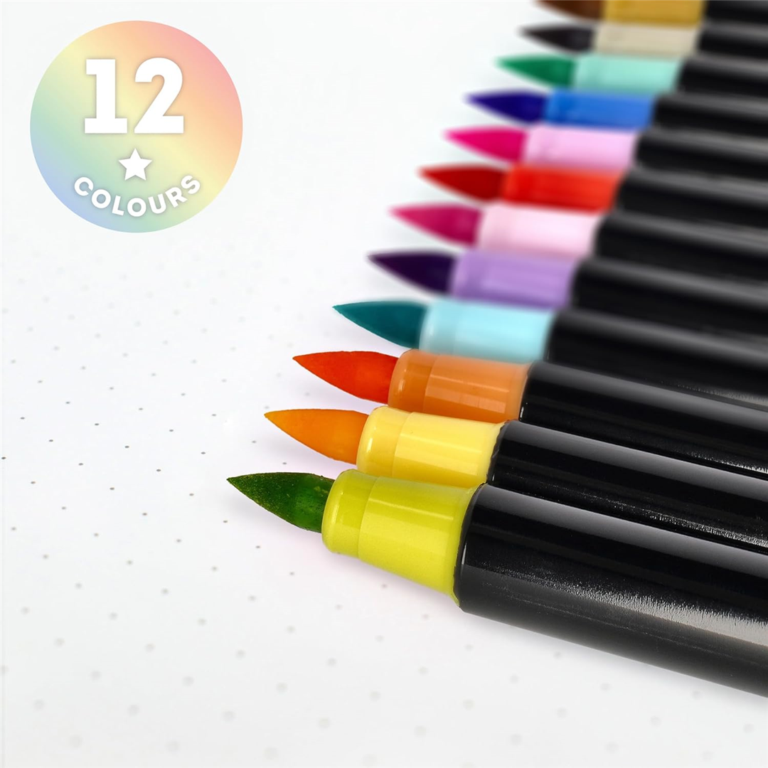 Brush Markers Colori Pastello 12pz — immagine 4