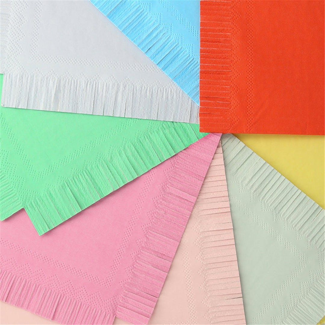 Tovagliolo Carta 16,5x16,5cm Compostabile 16p Multicolor — immagine 2