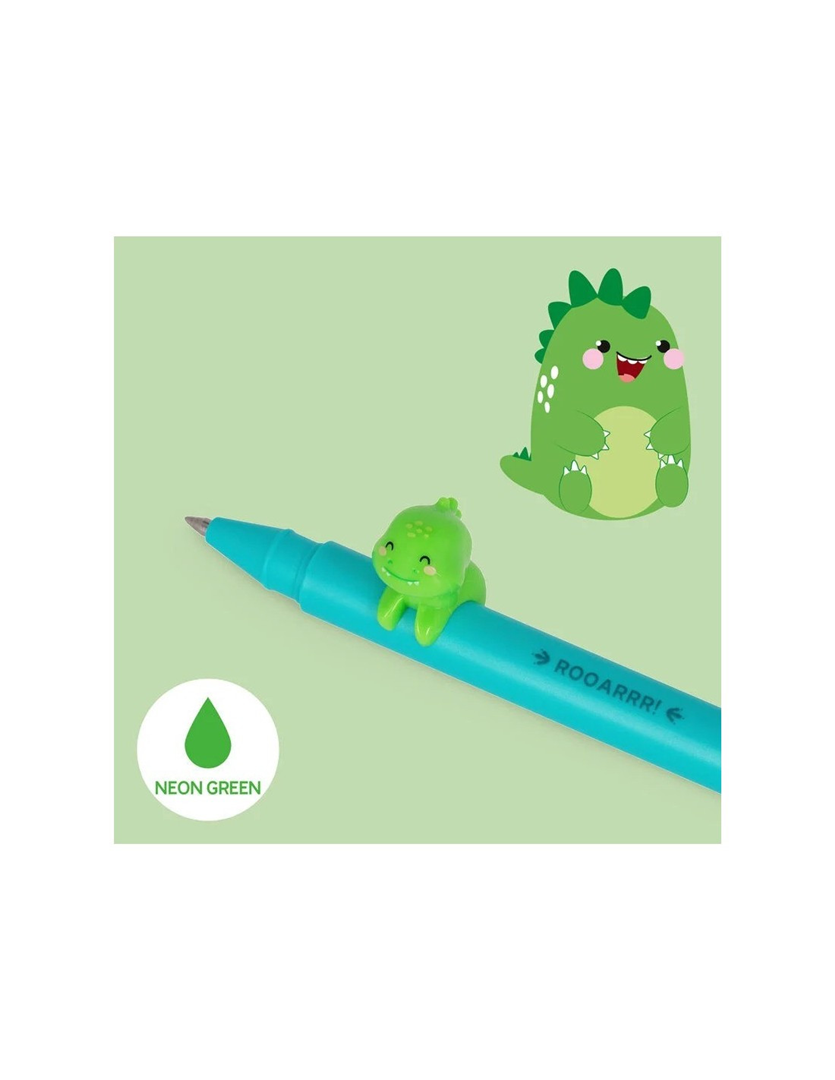 Penna Gel Lovely Friends  Dino Inchiostro Verde — immagine 2