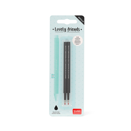 Set Di 2 Refill Per Penna Gel - Lovely Friend Black