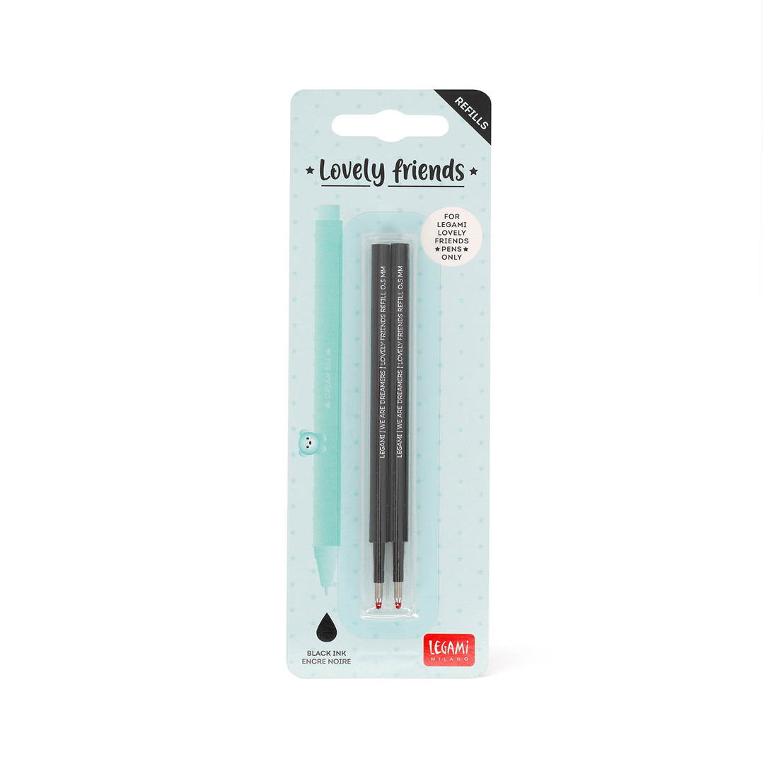 Set Di 2 Refill Per Penna Gel - Lovely Friend Black