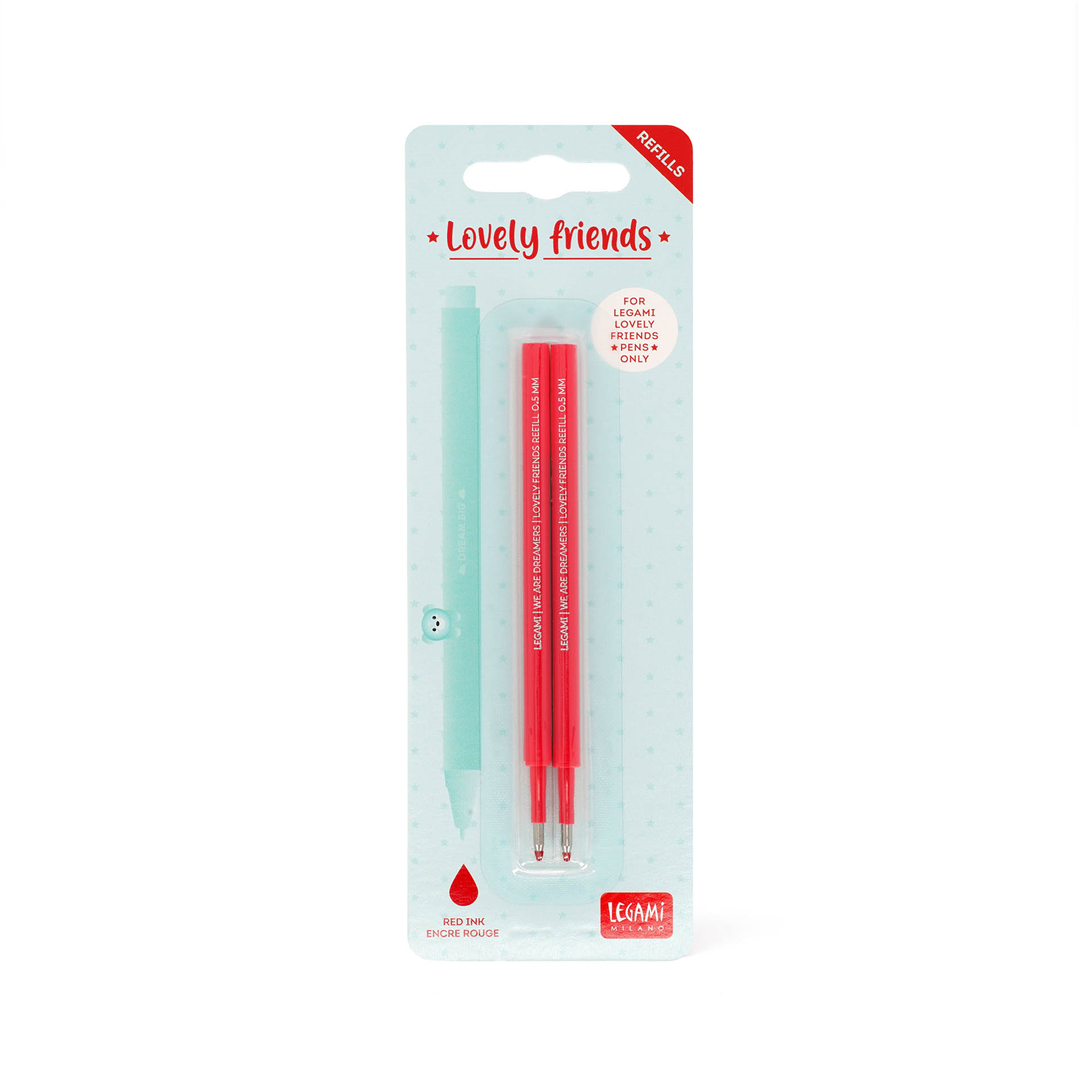 Set Di 2 Refill Per Penna Gel - Lovely Friend Red