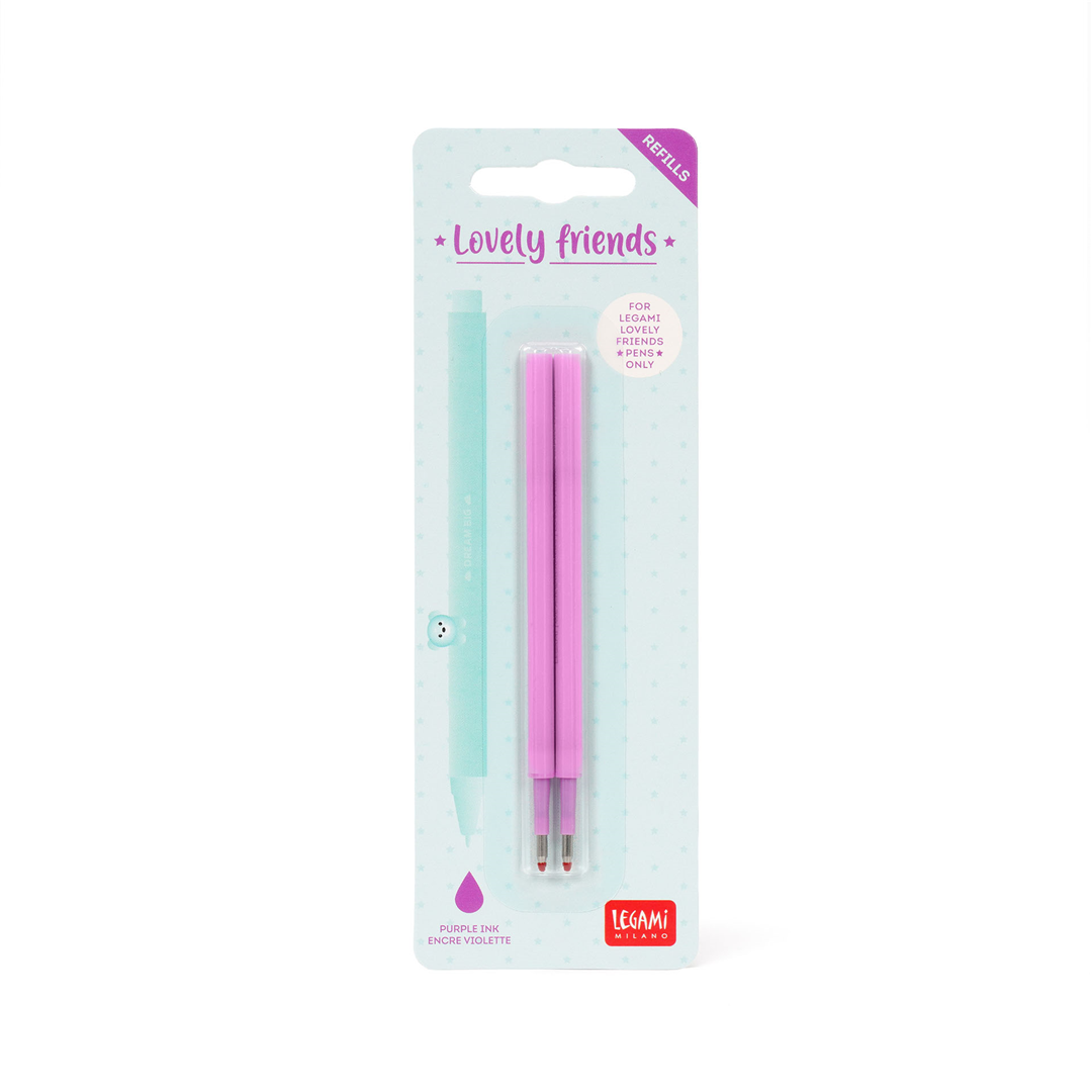Set Di 2 Refill Per Penna Gel - Lovely Friend Purple