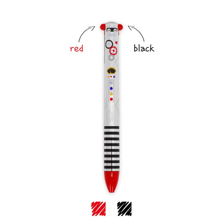 Rainbow Writer - Suricato, Penna Multicolore da Deluxebase. Biro retrattile 8 in 1, fantastica per bambini e ideale per materiale scolastico o da ufficio