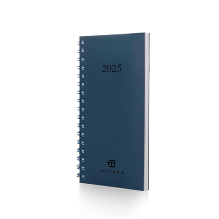 Agenda Tascabile Settimanale 16x8 Spiralata Blu