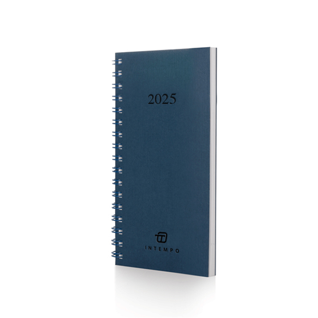 Agenda Tascabile Settimanale 16x8 Spiralata Blu