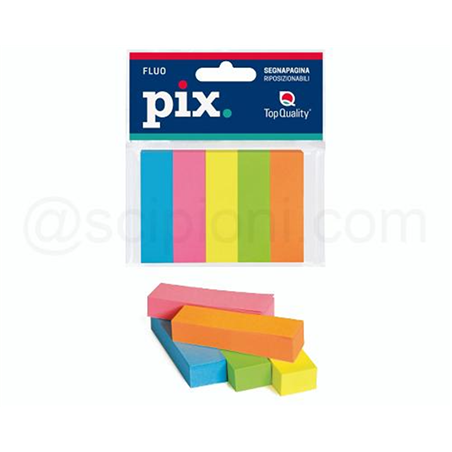 Segnapagina 15x50 Carta 5x100 Fg Pix Fluo