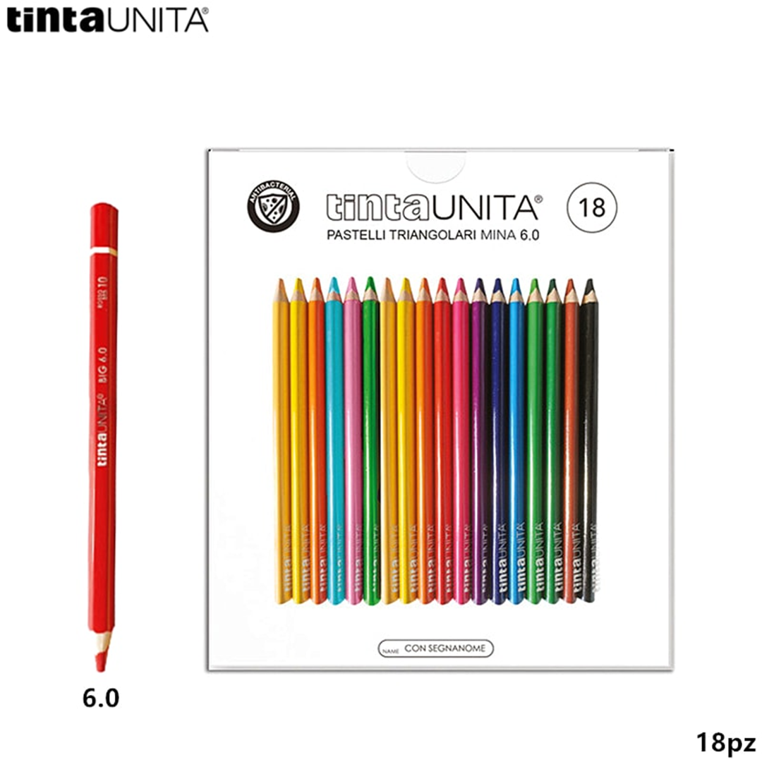 Set Pastelli Triangolari Pezzi 18 Mina 6mm