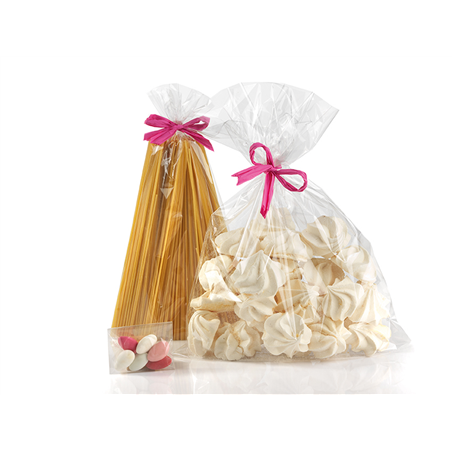 Confezione 50 Buste Trasparenti 8x15+2,5 Cm Con Patella