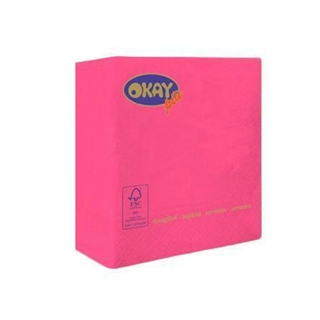 Tovagliolo Ovatta 2v 25x25cm 100pz  Ortensia
