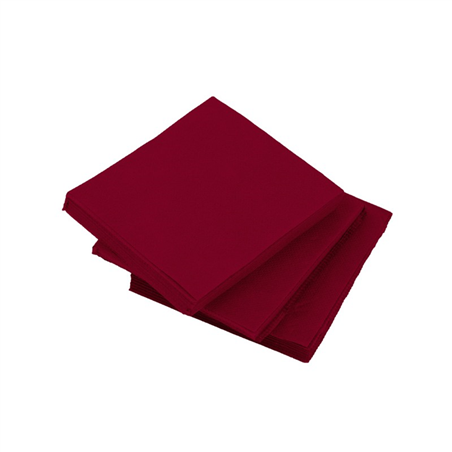 Tovagliolo Ovatta 2v 33x33cm 50pz  Merlot