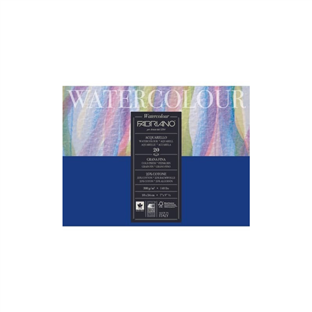 Blocco Watercolor 18x24 Fg.20 Gr.300 Grana Fine