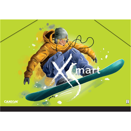 Cartelletta Portfolio Xsmart 26x33 2 Elastici 3 Soggetti Assortiti