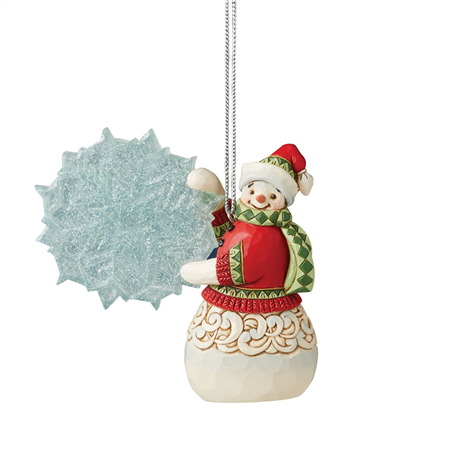 Ornamento Pupazzo Di Neve Jim Shore Legends Snowflakes