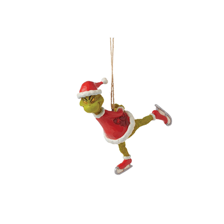 Ornamento Grinch Jimshore Grinch Ice Skating