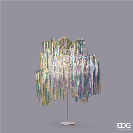 Albero Led Frange 600microled H150cm D90cm Natural Iridescente