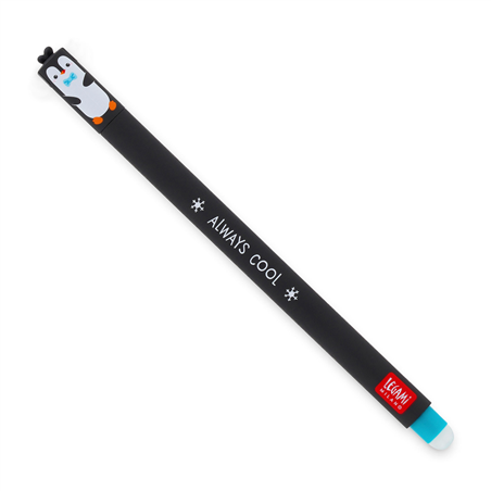 Penna Gel Cancellabile Penguin Inchiostro Turchese