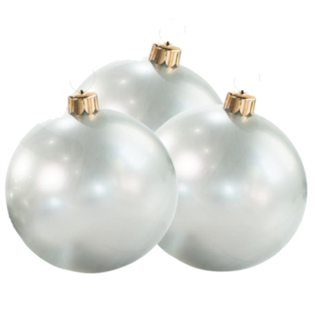 Mini Sfera Gonfiabile 20cm Trio  Silver