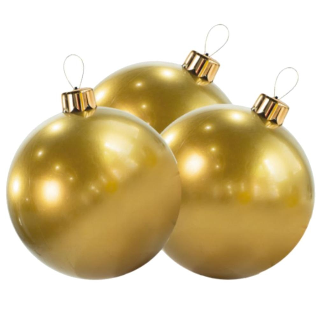 Mini Inflatable Ball 20cm Trio Vintage Gold | Holiball