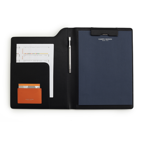 Portablocco Hudson A4 Portfolio Clip Nero