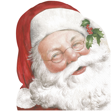 Tovagliolo Sagomato Natale Friendly Santa