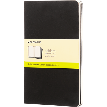 Cahier Large Neutro 3pz Nero
