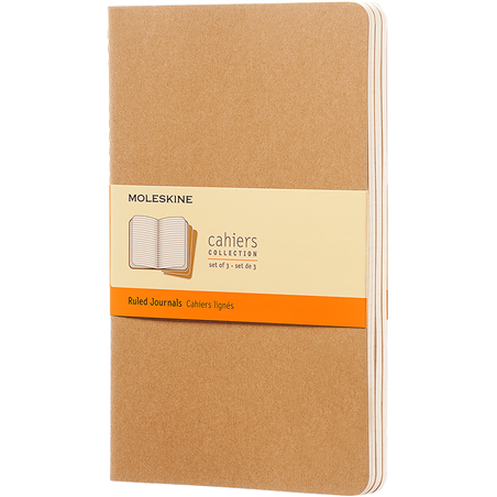 Cahier  Pocket Righe 3pz Kraft