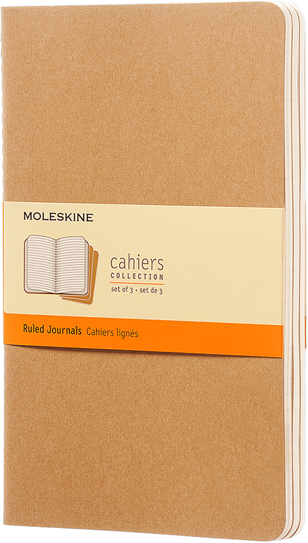 Cahier Pocket Righe 3pz Kraft