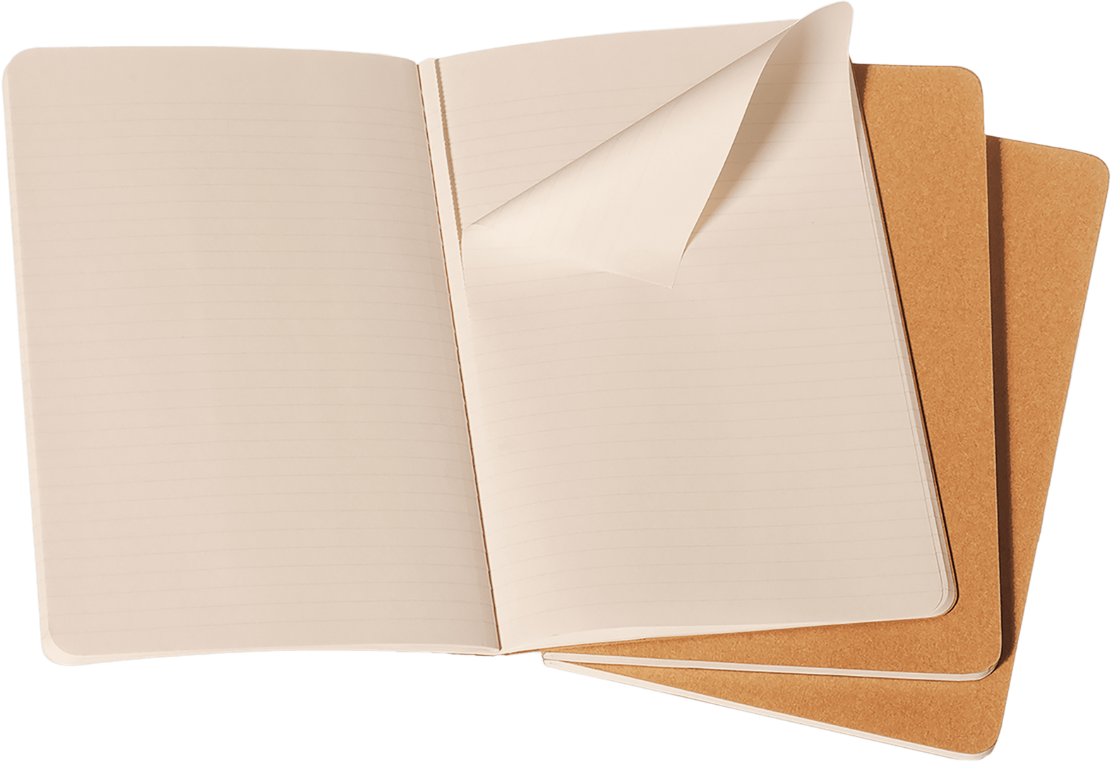 Cahier Pocket Righe 3pz Kraft — immagine 3