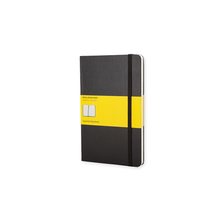 Notebook Quadretti 5mm Large Nero Hard Cover