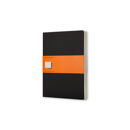 Cahier Xl Righe 3pz Nero Soft