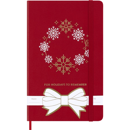 Holiday Ntbk Large Rul S.red Hard