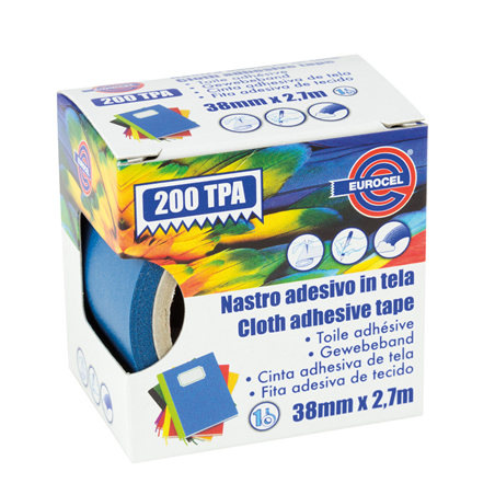 Nastro Adesivo Telato 38x270 Tpa200 Blu