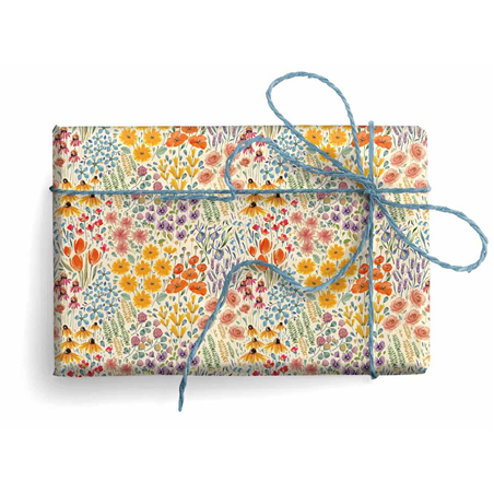 Set Di 12 Sacchetti Regalo Di Natale Con Motivo Acquerello | Borse Regalo Ecologiche In Carta Naturale Senza Alberi | 18x23x9 Cm | Regalo Skandi Chic