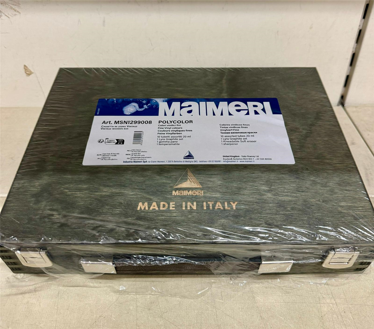 Cassetta Legno 10 Tubi Acrilico Polycolor 20ml + Accessori — immagine 3