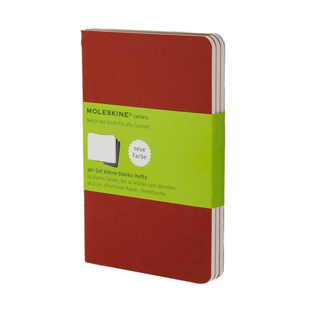 Cahier  Pocket Neutro 3pz Rosso Bacca Soft