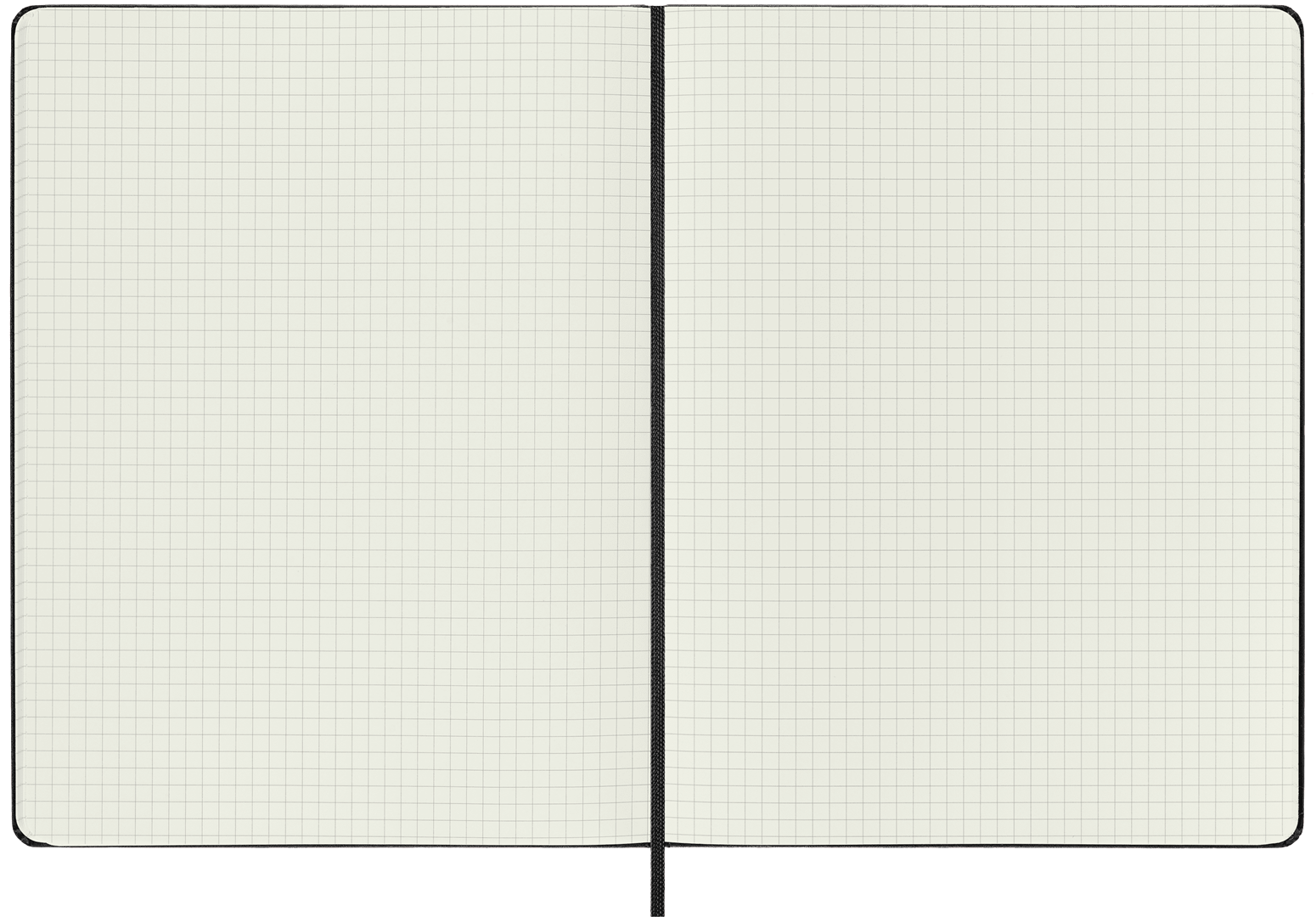 Notebook Quadretti Xl Black - Nero Hard Cover — immagine 3